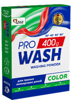 Порошок для прання кольорових речей "ProWash" Color, 400г